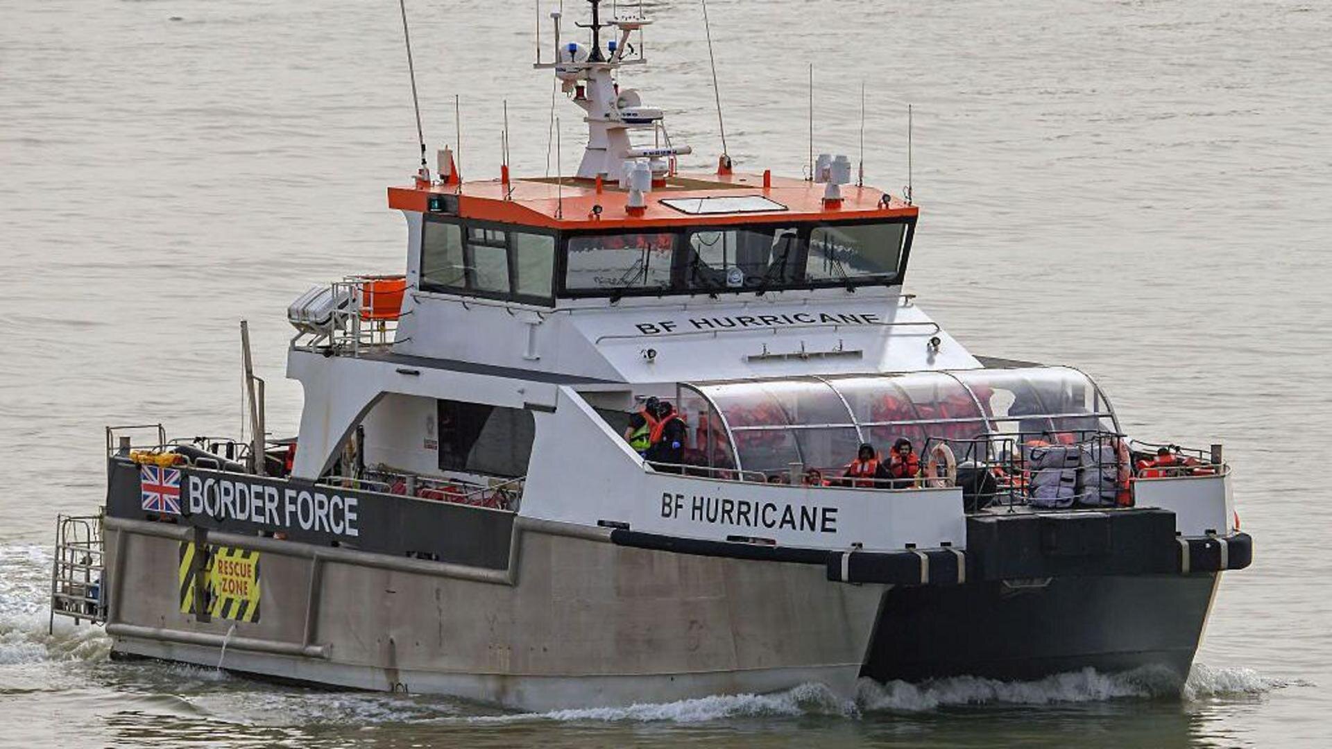 More than 150 migrants rescued after boat catches fire in Channel