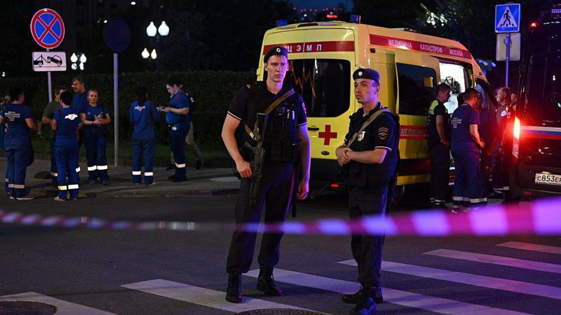 Three killed after woman detonates bomb at Moscow restaurant, state media say