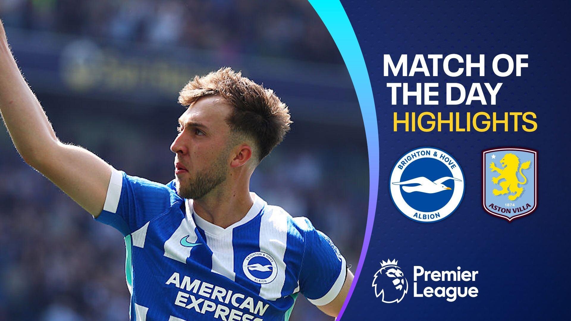 Brighton dominate ten-man Villa
