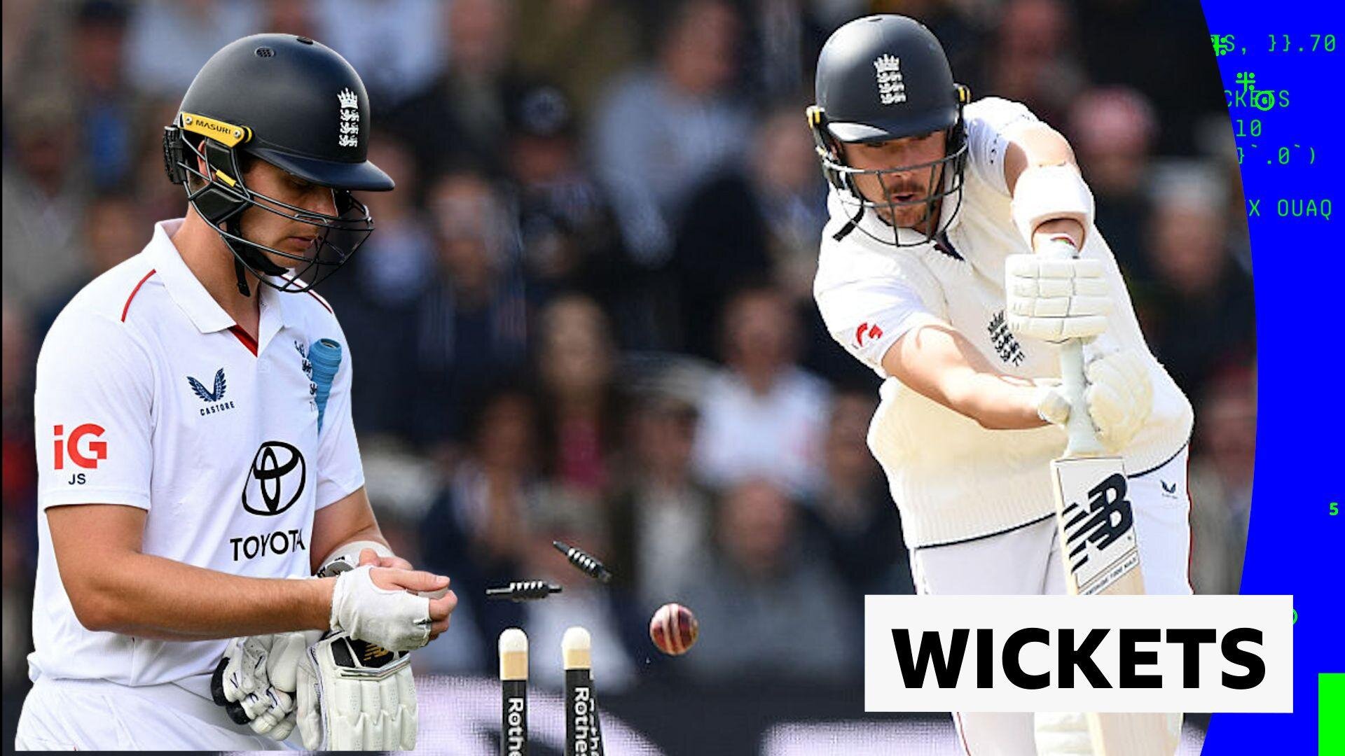 Not hanging around - England lose final two wickets early on day three