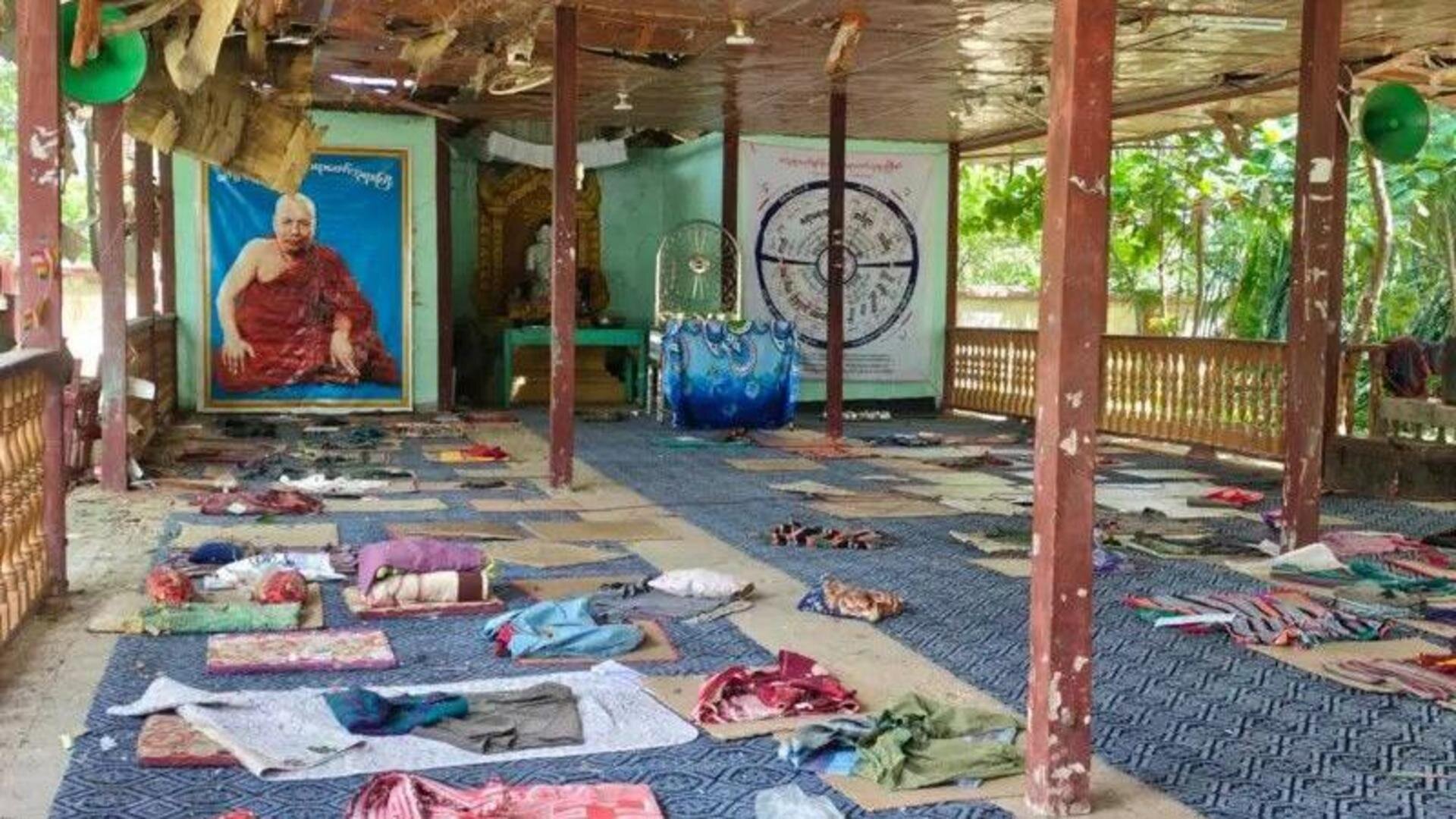 Fourteen killed in strike on Myanmar monastery