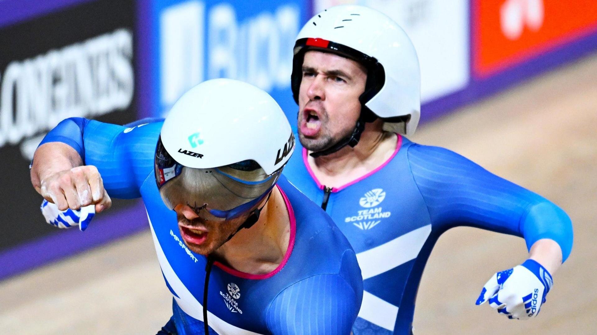 Fachie survives painful crash to take another gold after Wales 'poke bear