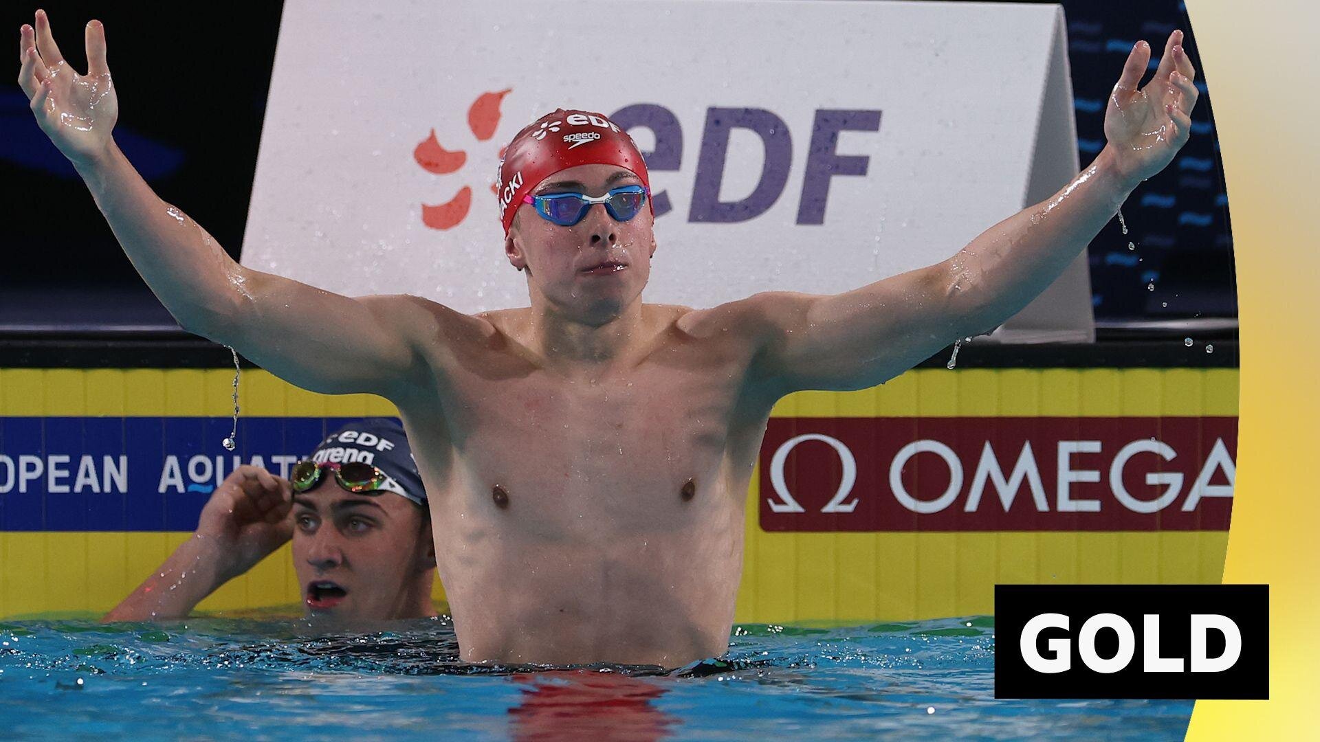 Nowacki wins European 200m breaststroke gold in thrilling finish