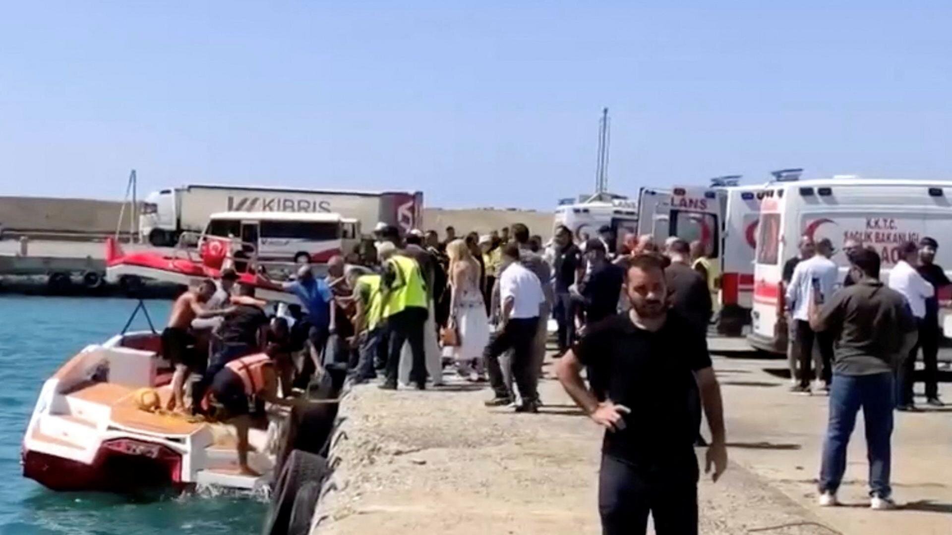 Boat carrying some 270 people capsizes off northern Cyprus, local media report
