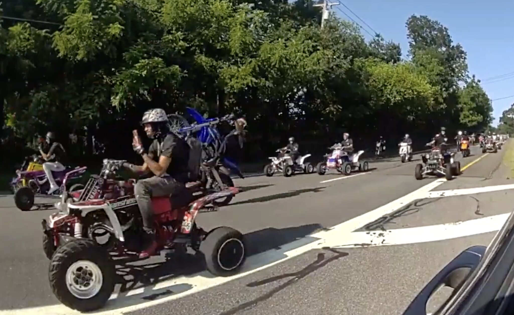 3 arrested after 200-vehicle ATV and dirt bike street takeover on Long Island