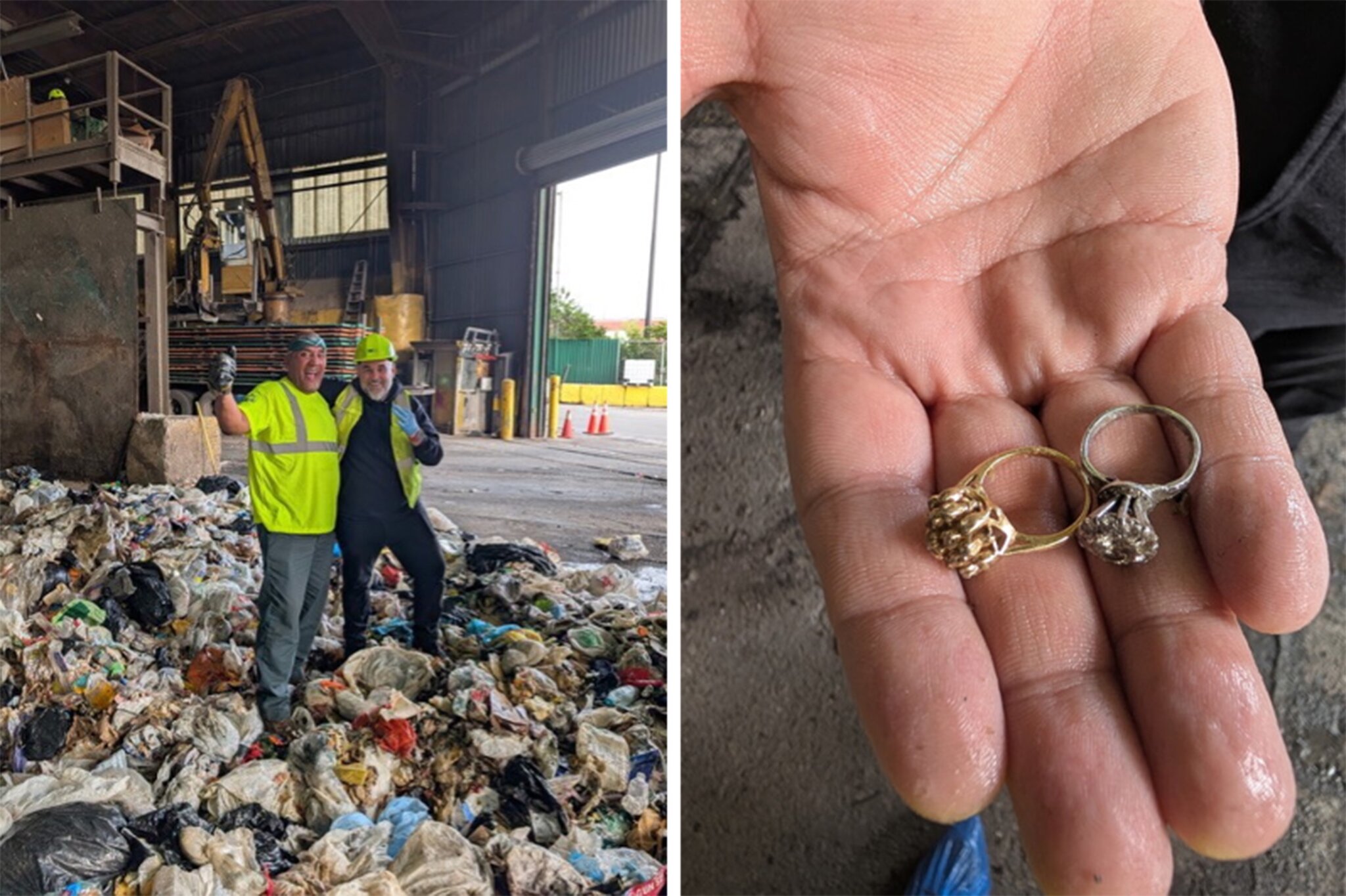 Brooklynites’ diamond ring rescued from dump with NYC sanitation department's help