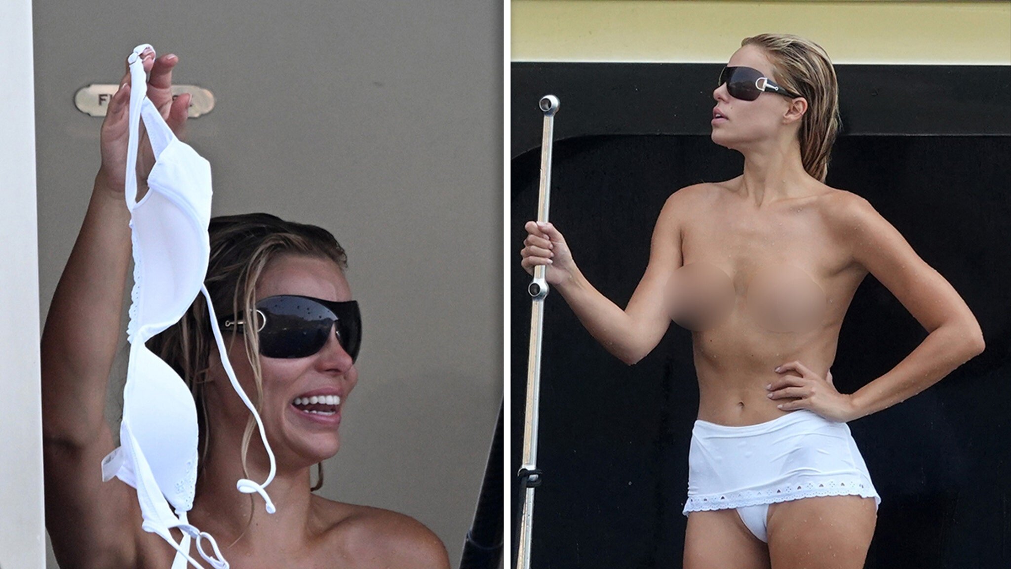 Brooks Nader Swims Topless With Model Jack Lumsden