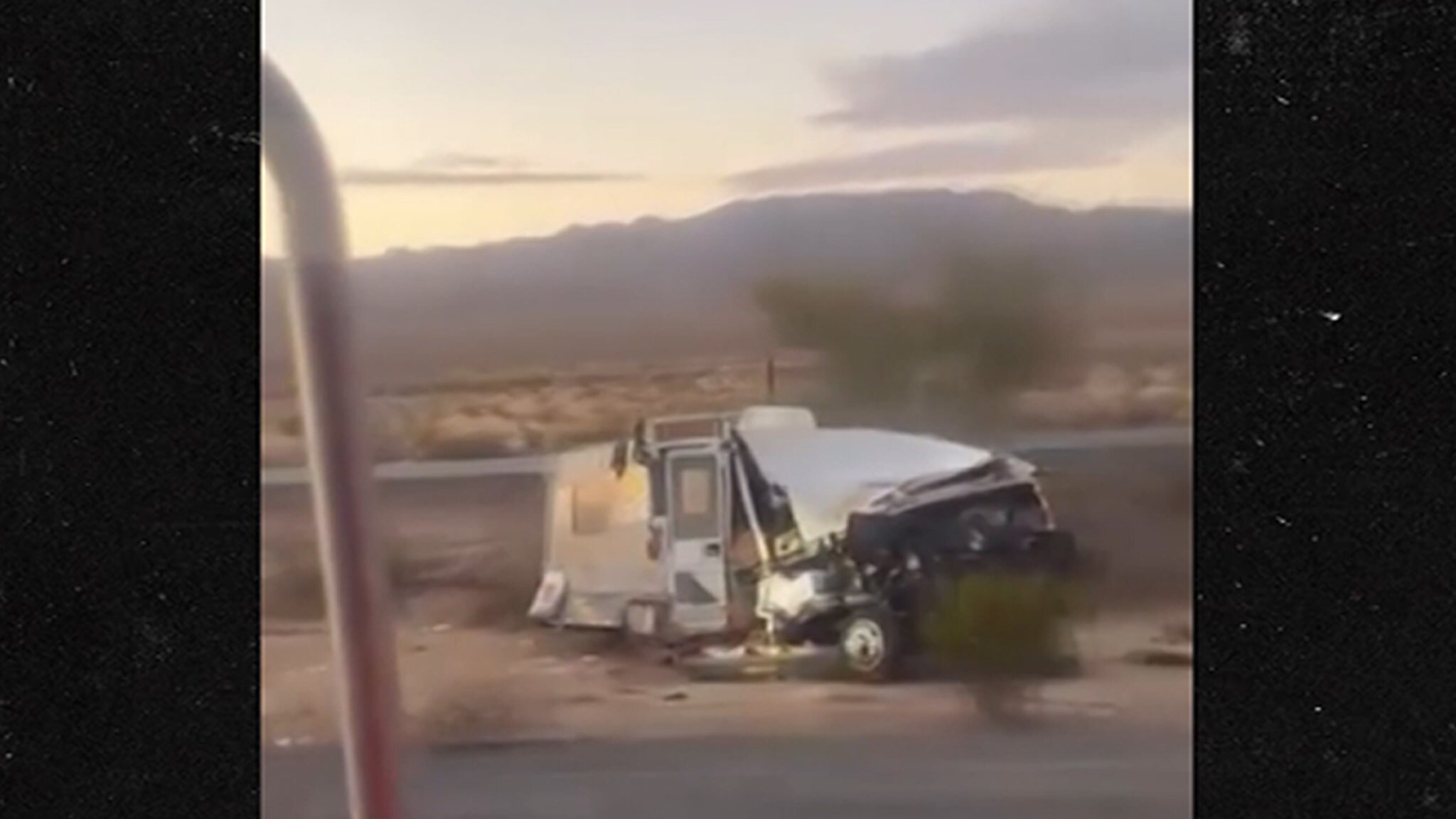 Streamer HMBL Zayy's Motorhome Totaled in Highway Wreck After He Walks Across America
