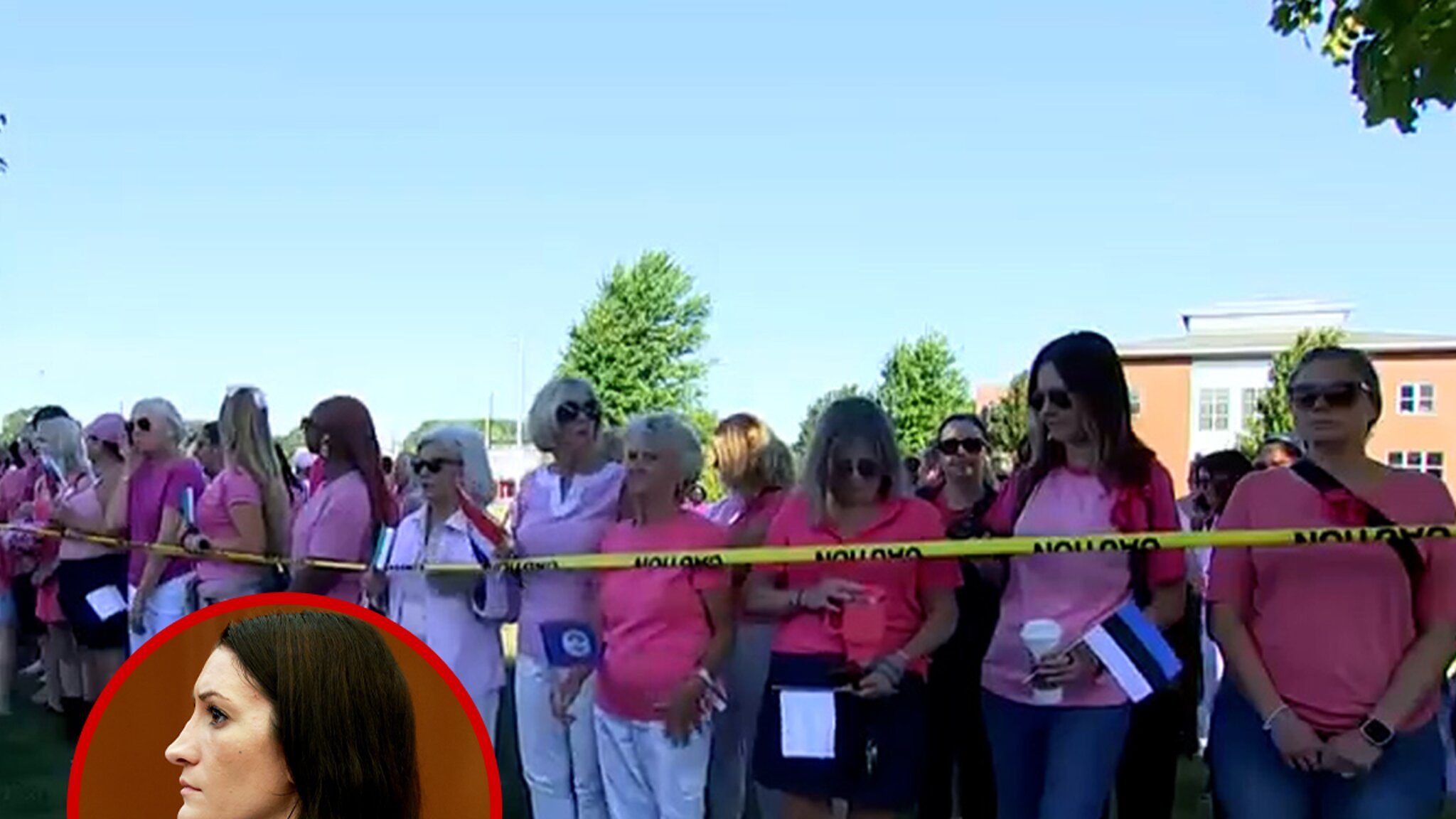 Lindsay Clancy Fans Gather Outside Courthouse Amid Murder Trial