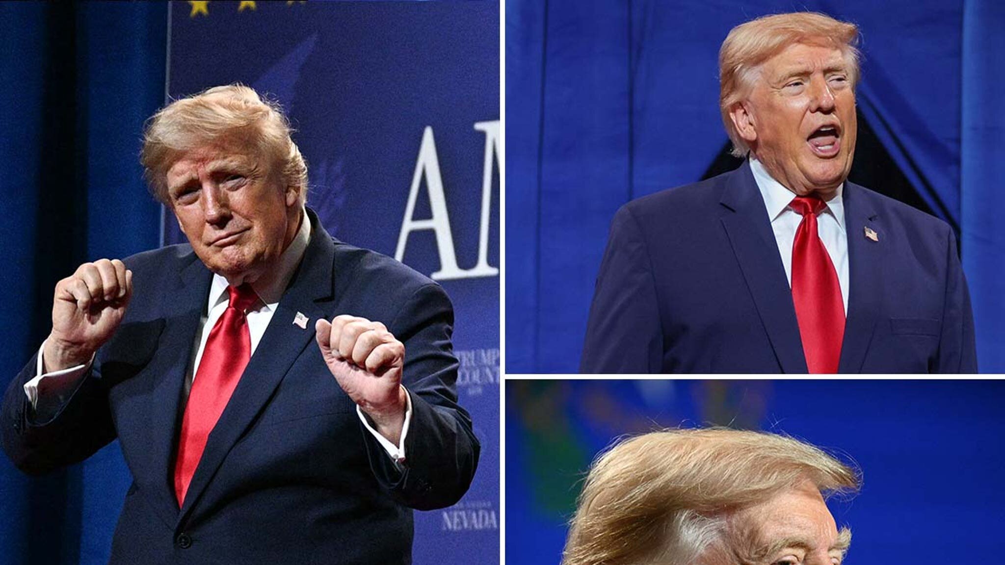 Donald Trump's Fuller Hair at Las Vegas Speech Sparks Wig Rumors