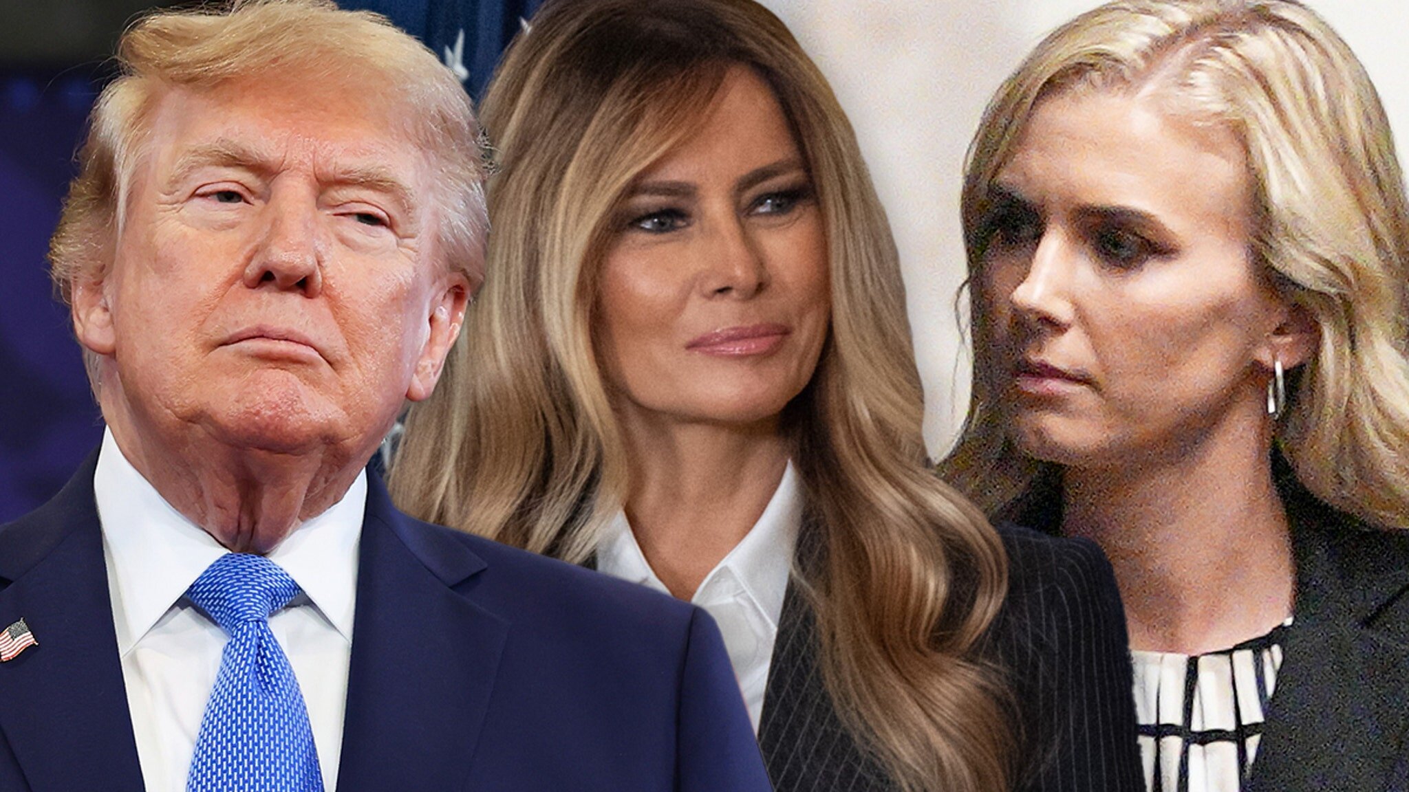 Donald Trump Joined by Melania and Natalie Harp at Freedom 250 Grand Prix