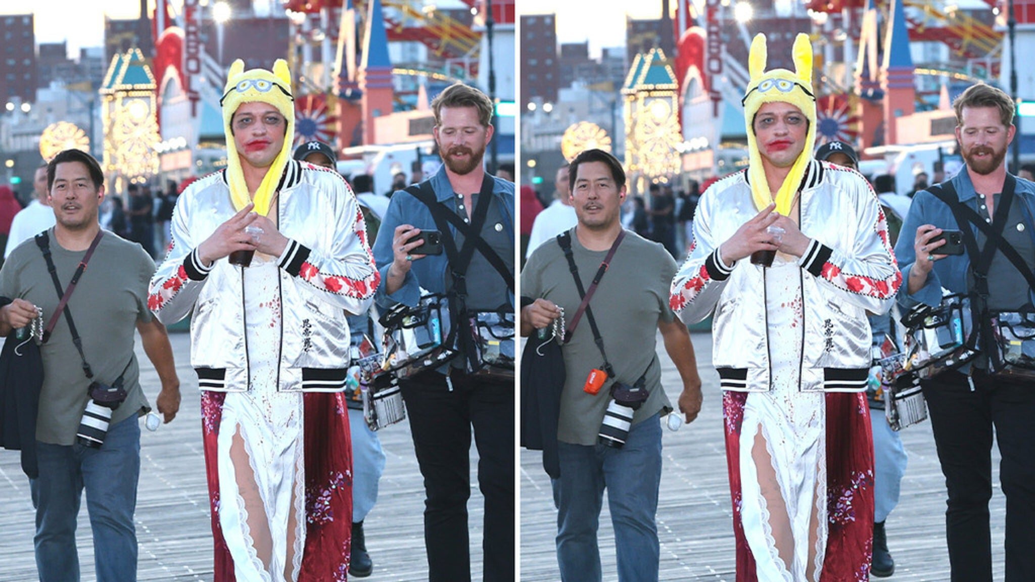 Pete Davidson In Full Costume As 'Tommy Karate' Big Frigin' Diff