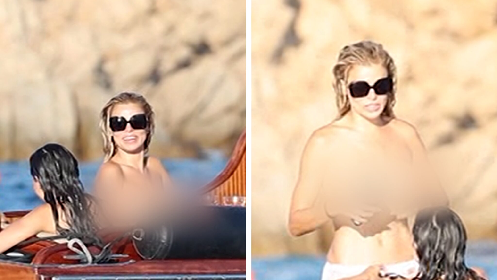 Brooks Nader Goes Topless In Front of Parents and Sister in Italy