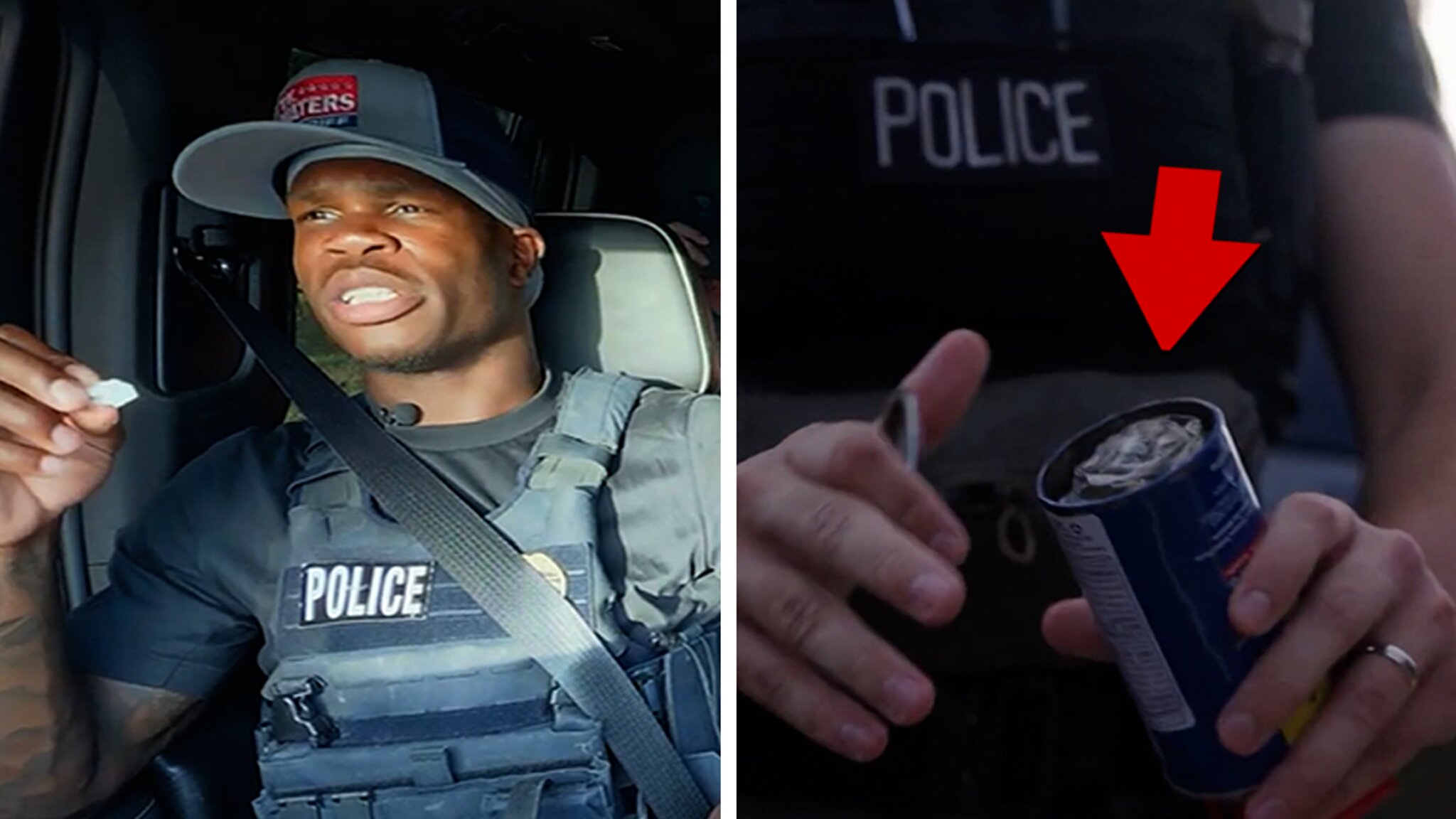 Travis Hunter Watches Cops Make Major Drug Bust During Ride-Along, Video