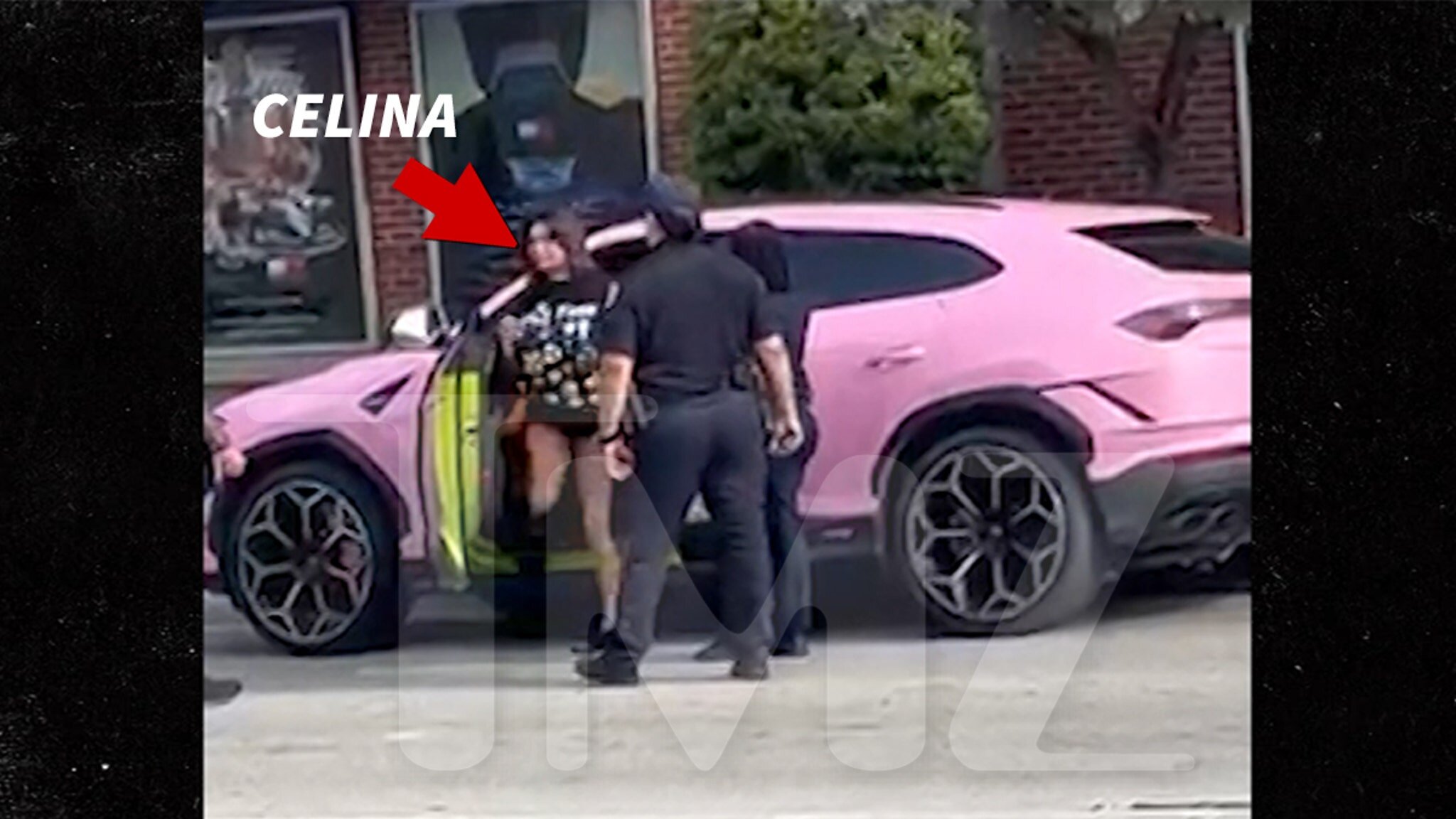 OnlyFans Model Celina Powell Arrested, Pink Lamborghini Surrounded by Cops
