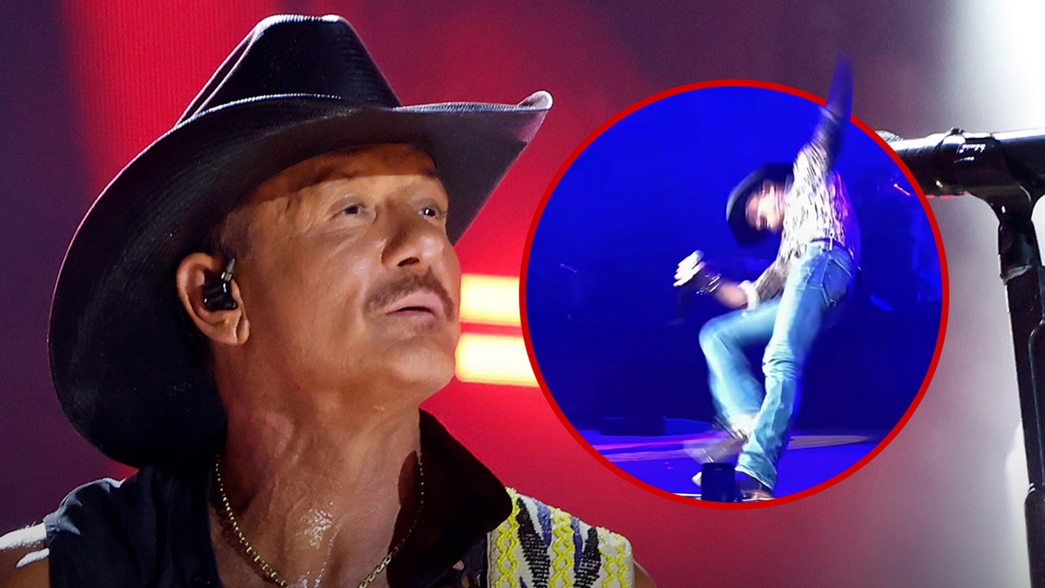 Tim McGraw Falls Onstage During Concert in Ohio, Watch The Video
