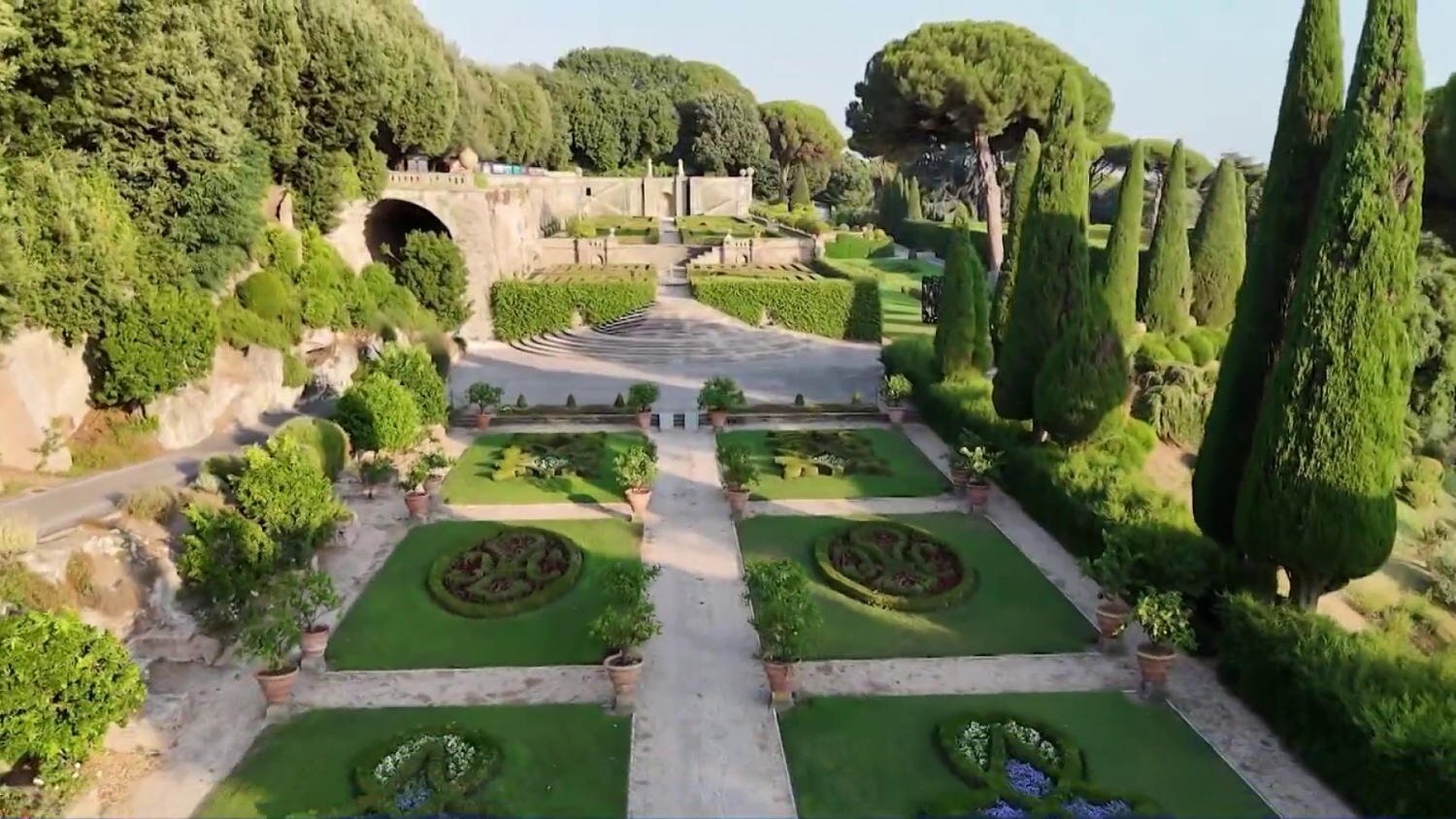 A rare look at the Pope’s Garden in his summer house