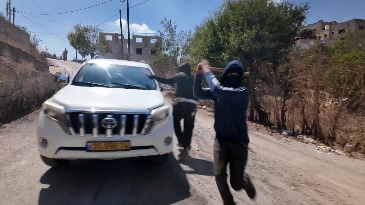 NBC Crew, Palestinian Woman Attacked by Masked Israeli Settlers