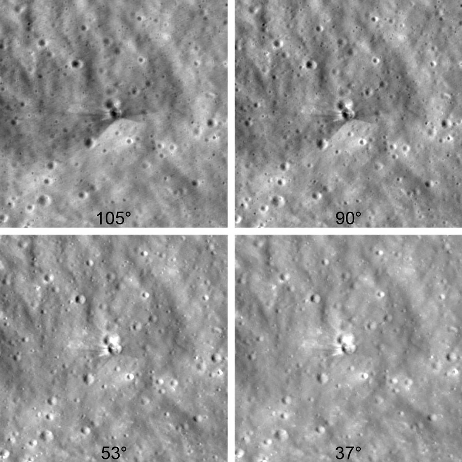 NASA spots new crater on the moon created when a SpaceX rocket crashed