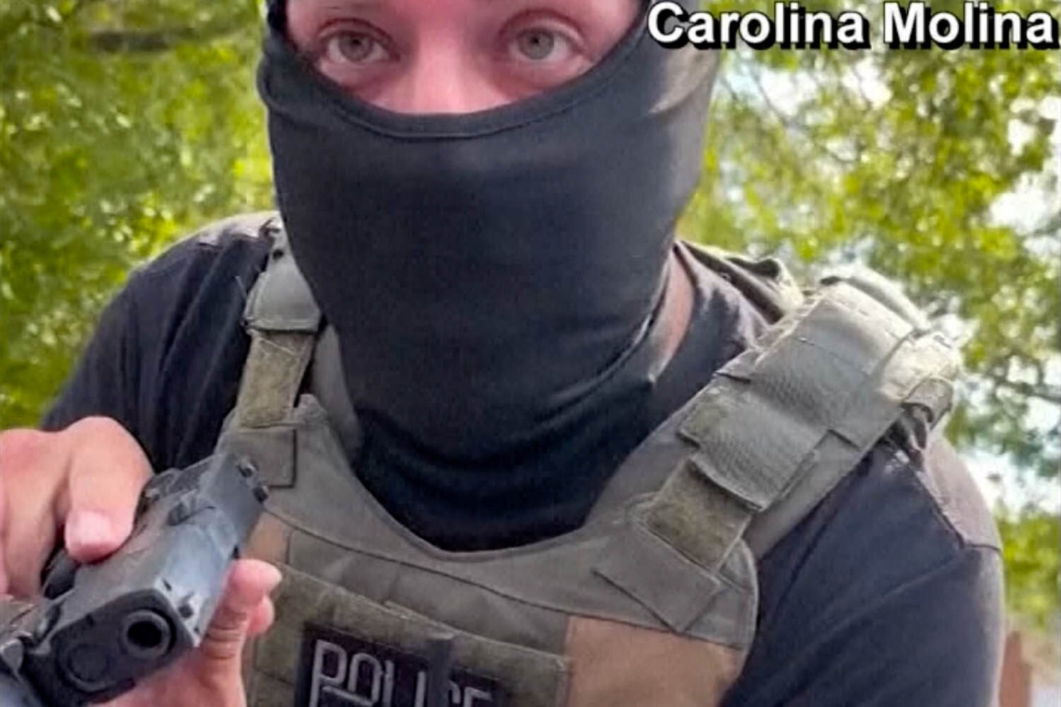 Video shows ICE agent pull gun on Virginia woman who yelled at agents in parking lot