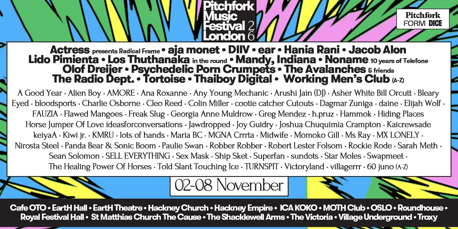Pitchfork Festival London Adds More Names for 2026