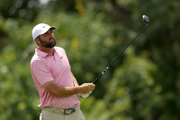No.1 Scheffler fires sizzling 61 to seize PGA St. Jude lead