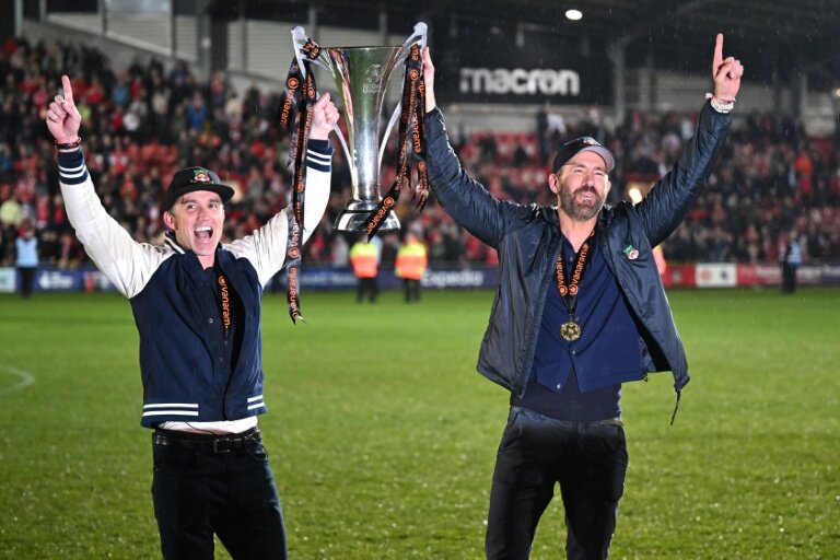 Hollywood duo underline Premier League ambition for Wrexham