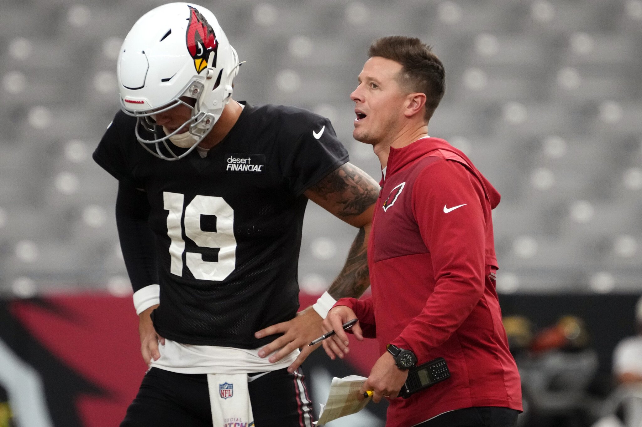 Can Cardinals QB Carson Beck convince his coach with his arm cannon?