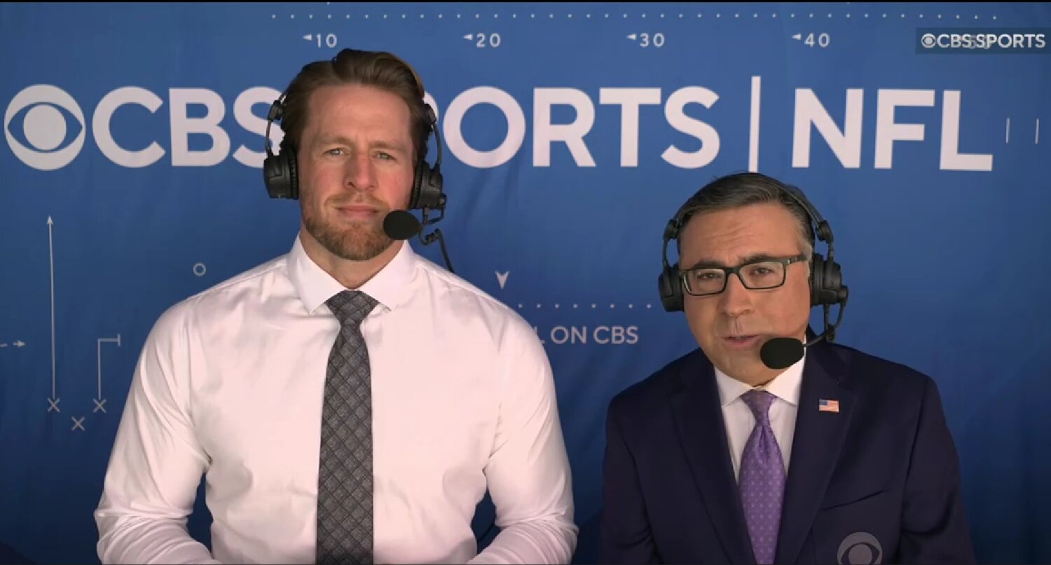 Who replaces J.J. Watt in CBS’s No. 2 NFL booth alongside Ian Eagle?