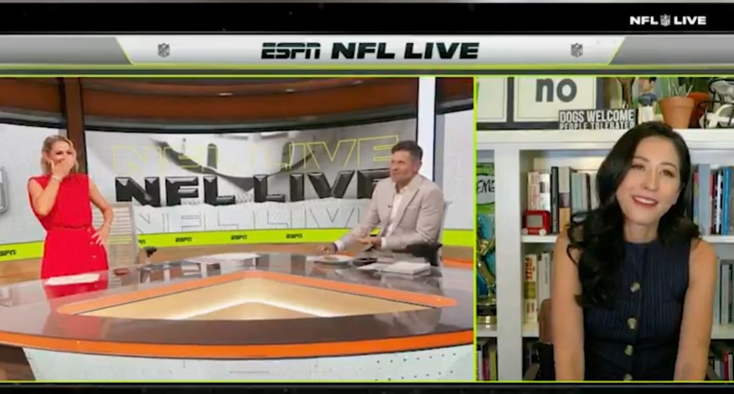 Dan Orlovsky eats cold chicken as replacement birthday cake on ‘NFL Live