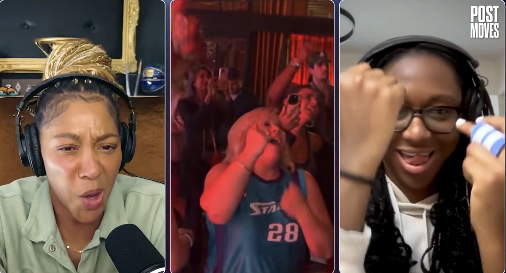 Aliyah Boston, Candace Parker hype up Holly Rowe’s dance moves