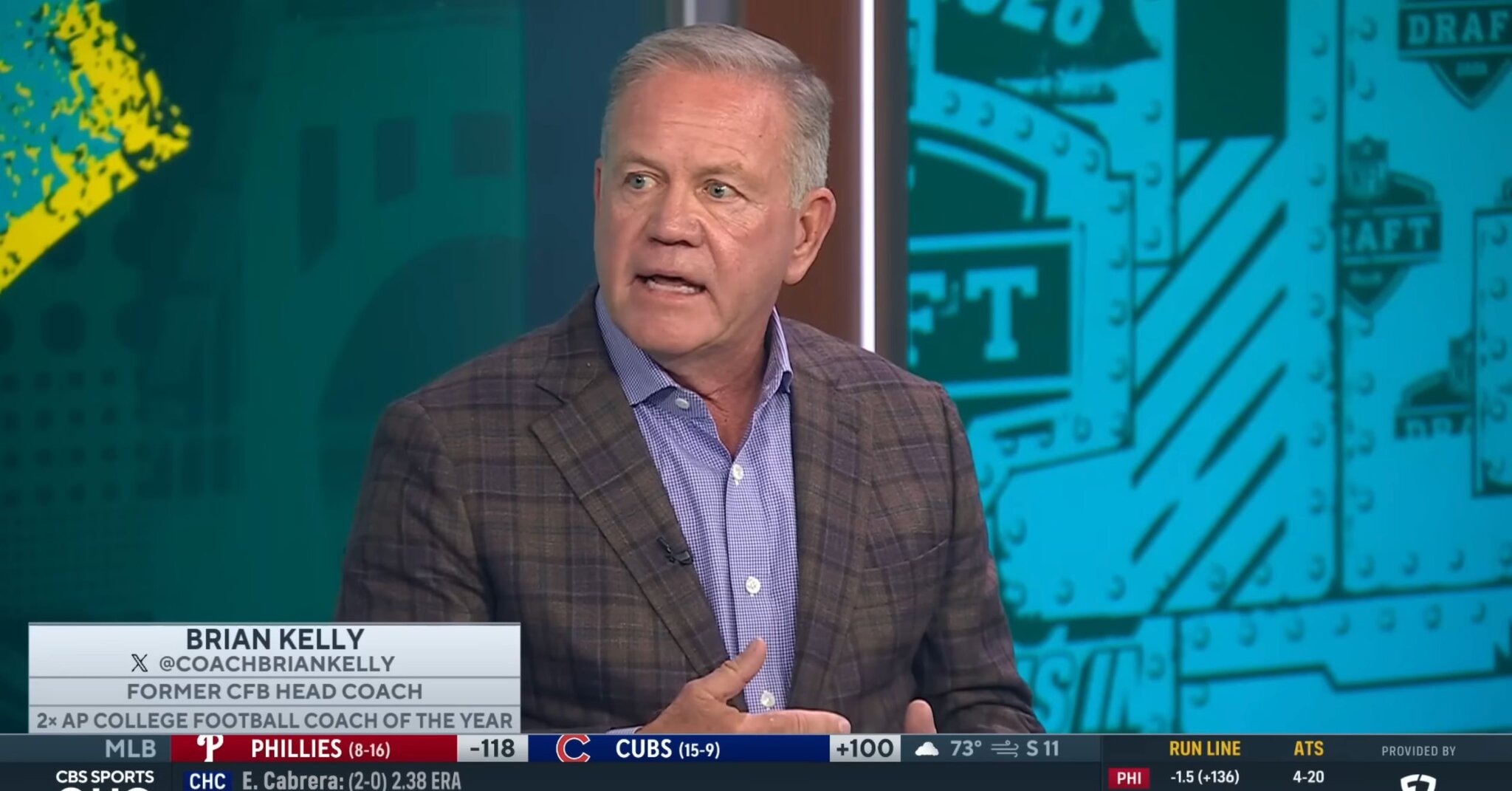 CBS Sports officially adds Brian Kelly, Doug Pederson as college football analysts