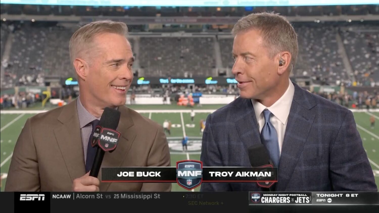 Chris Russo credits Troy Aikman and Joe Buck for bringing Super Bowl to ESPN