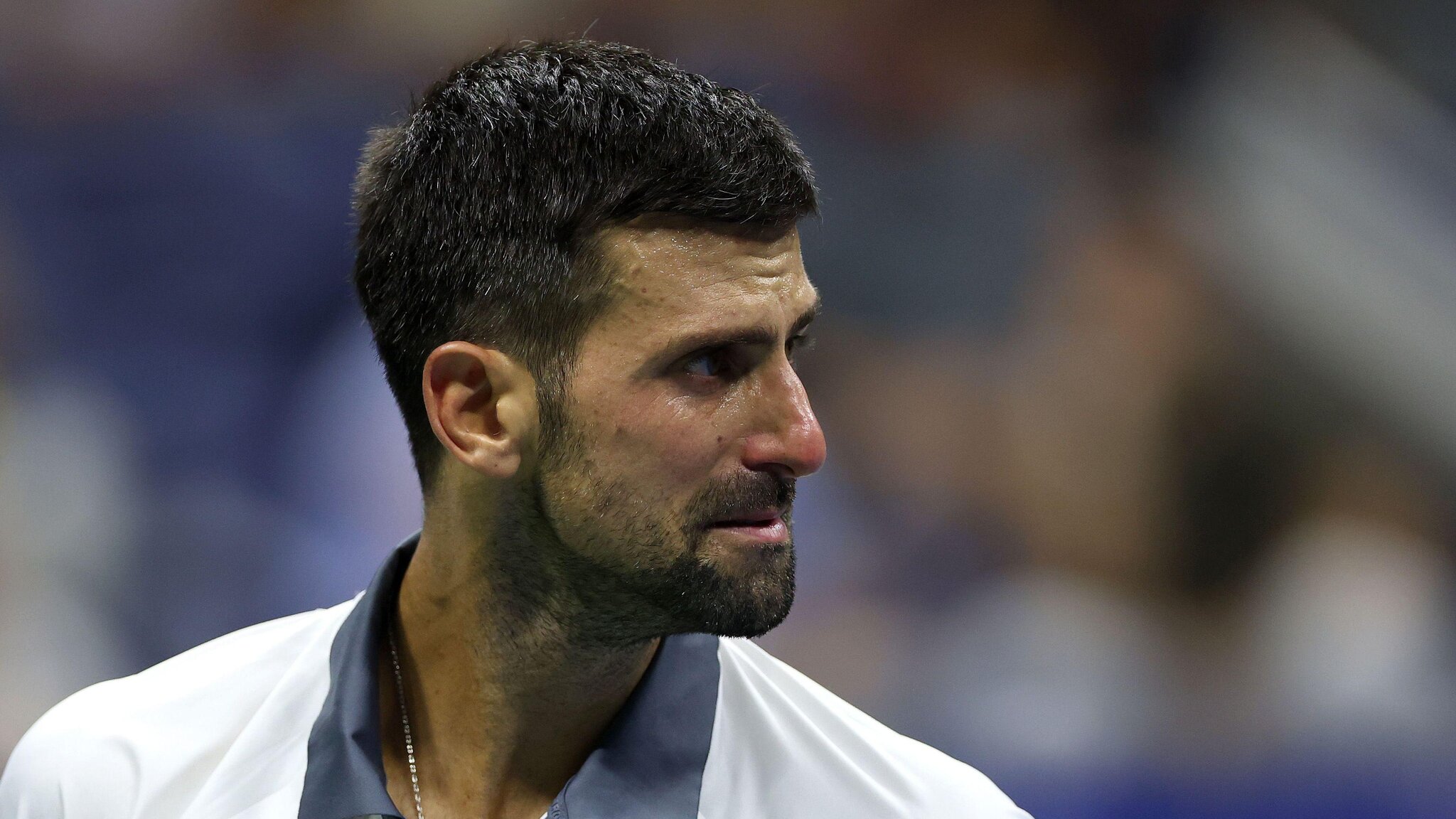 Djokovic breaks down in tears during US Open first-round exit