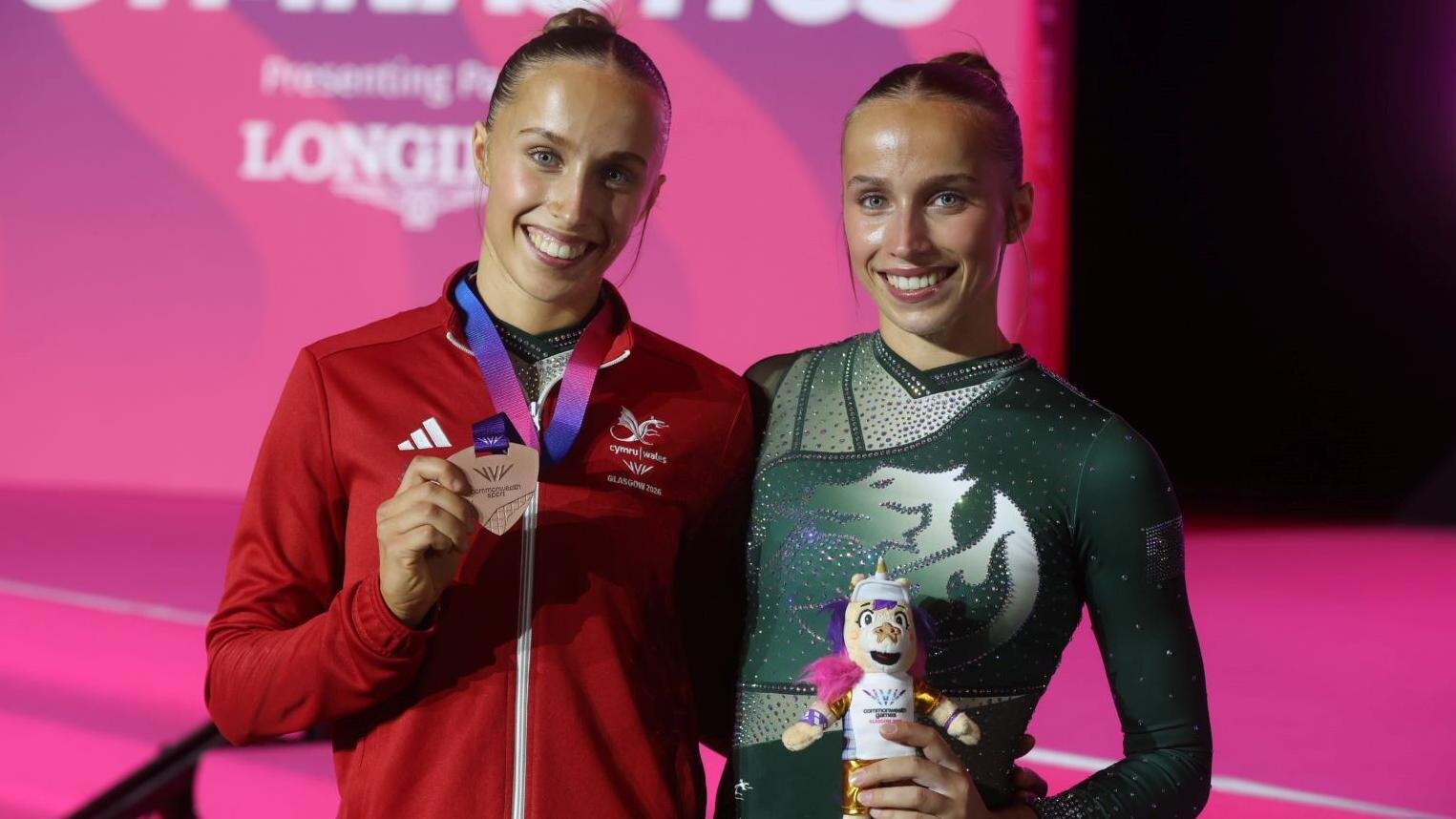 Identical Roper twins claim gymnastics bronze