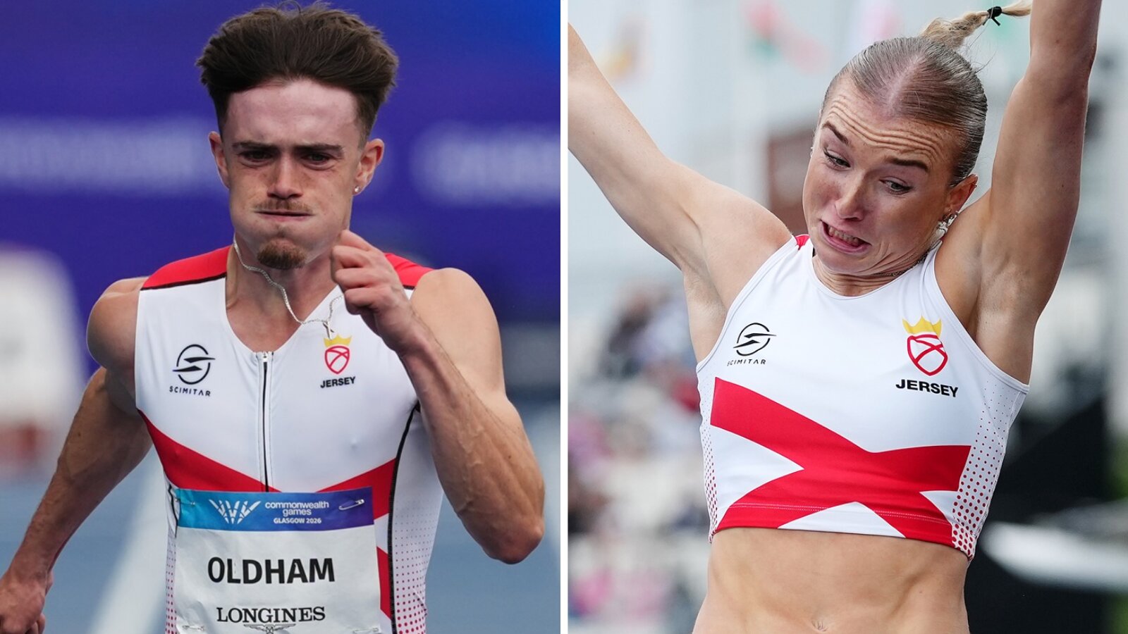 Oldham and Woodward set Jersey records at Glasgow 2026