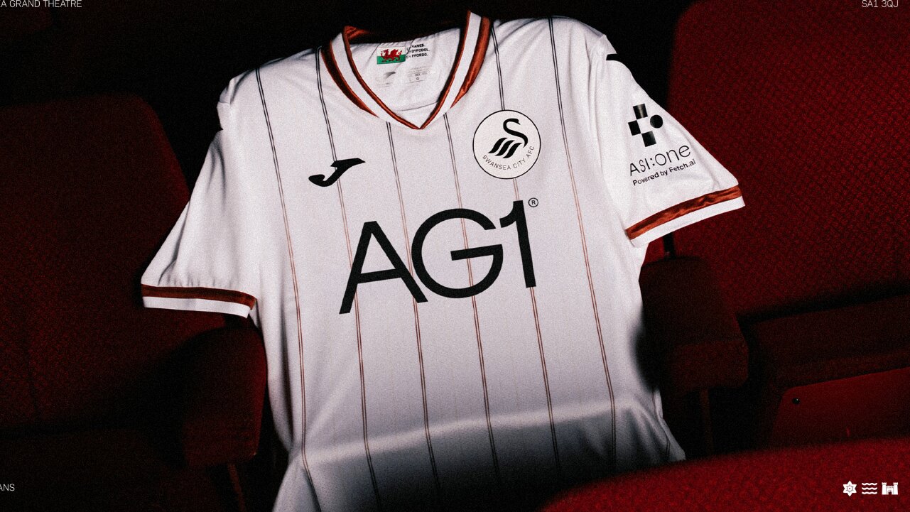 Swansea unveil new pinstripe home shirt