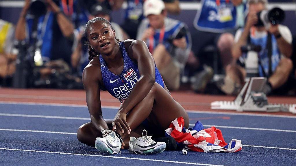 Two out of four, baby' - Hunt wins 200m as she eyes historic quadruple