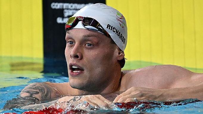 Silver for record-breaking swimmer Richards