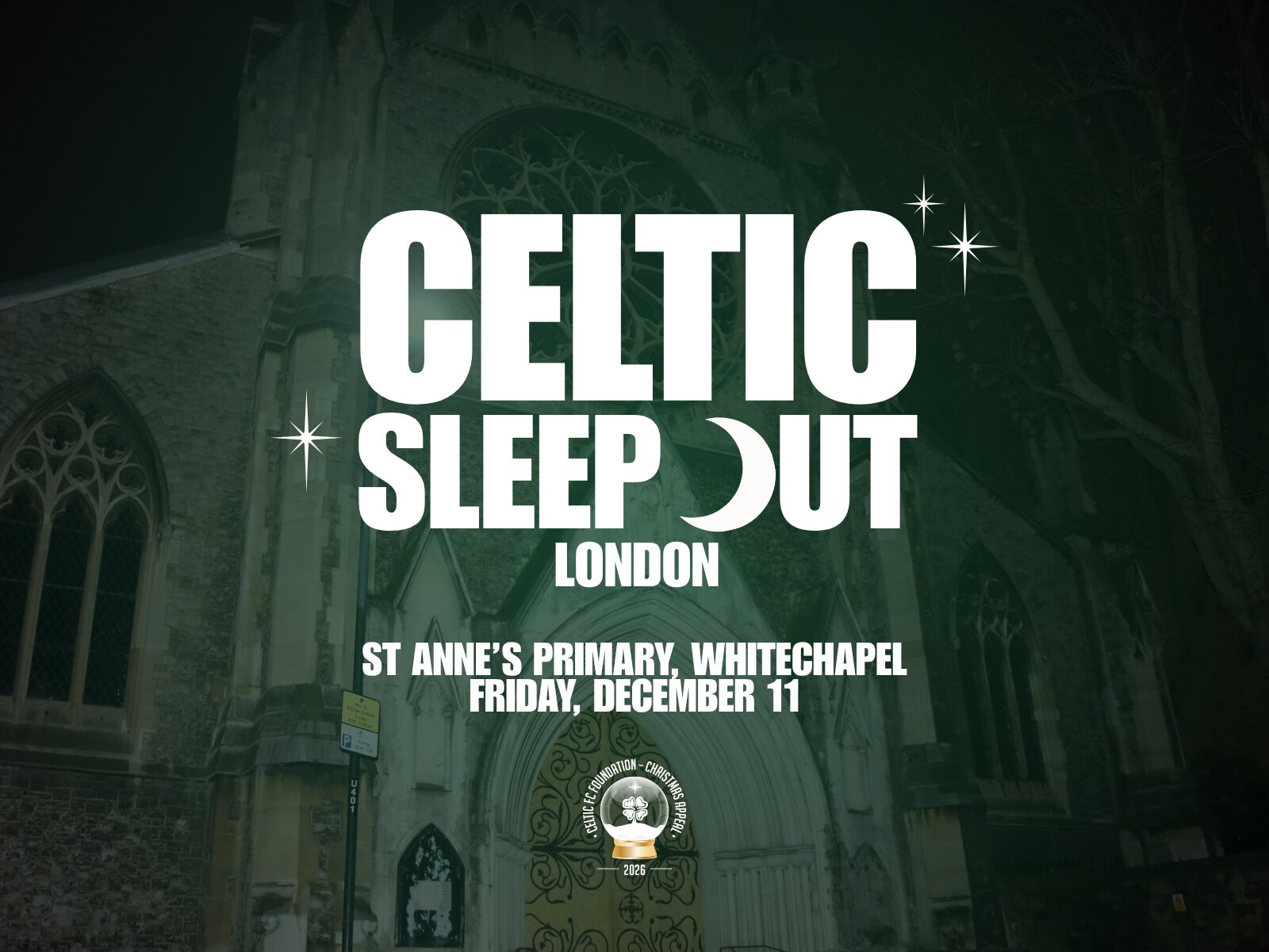 Foundation Celtic Sleep Out London event returns this December