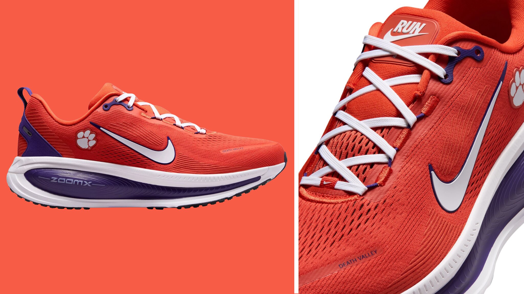 Nike releases Clemson Vomero 18 running shoes, how to buy before they sell out