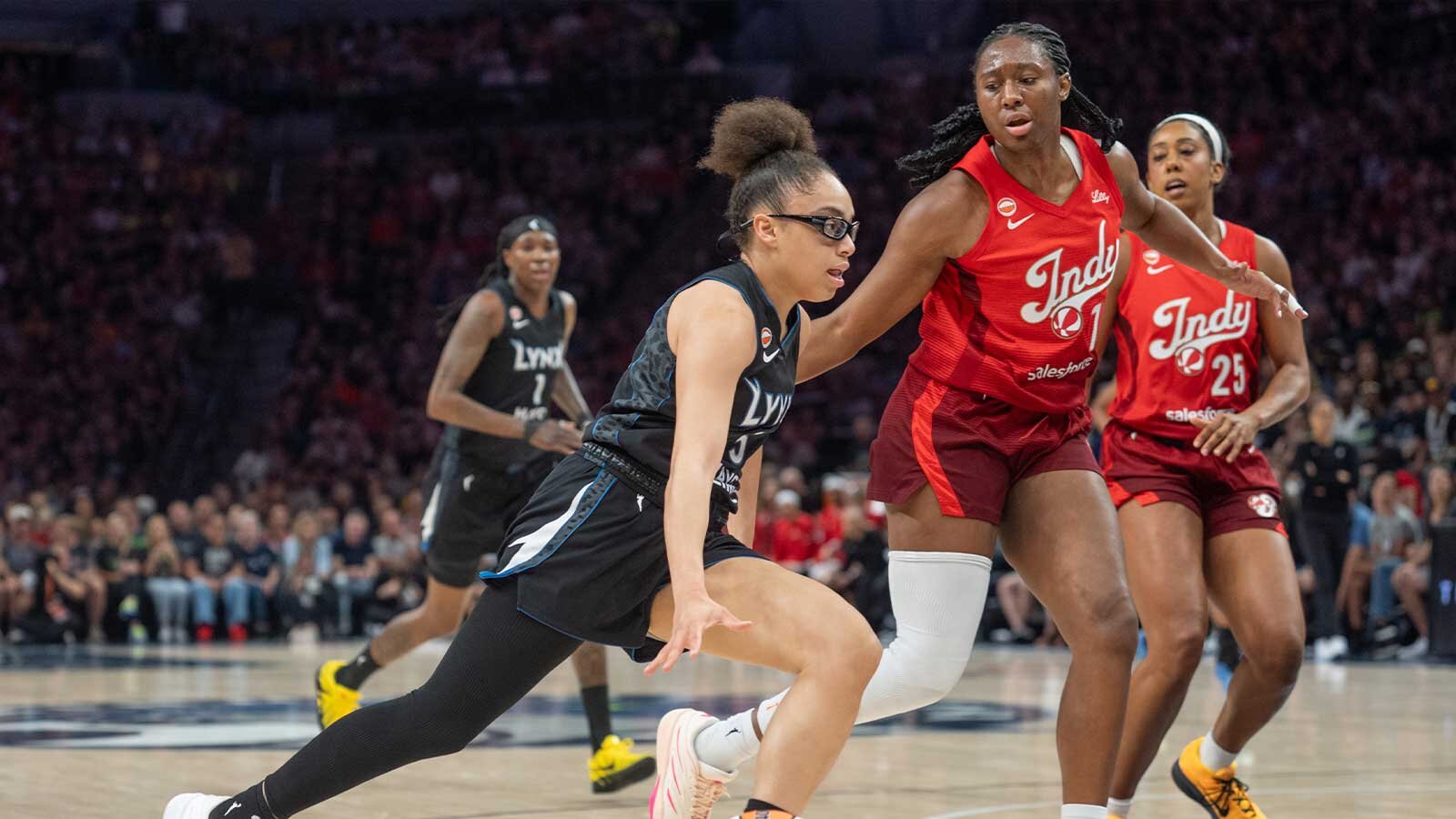 Lynx’s Olivia Miles reacts to Dawn Staley’s push for WNBA logo change