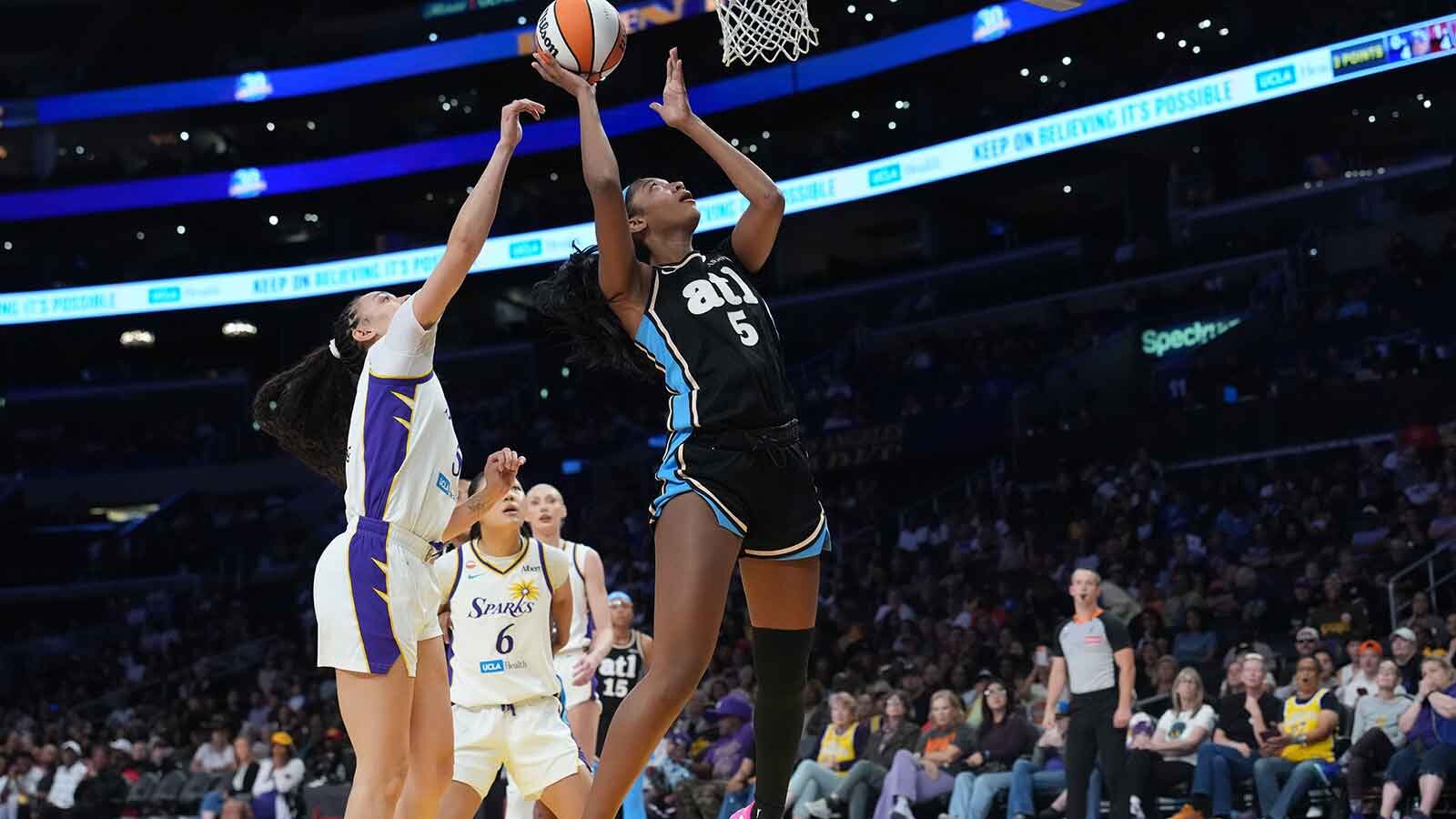 Dream news: Fans give Angel Reese her flowers for historic outing vs. Sparks