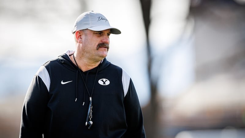 No microwaving an offensive lineman’: BYU OL coach TJ Woods has developed an experienced, mature group of blockers