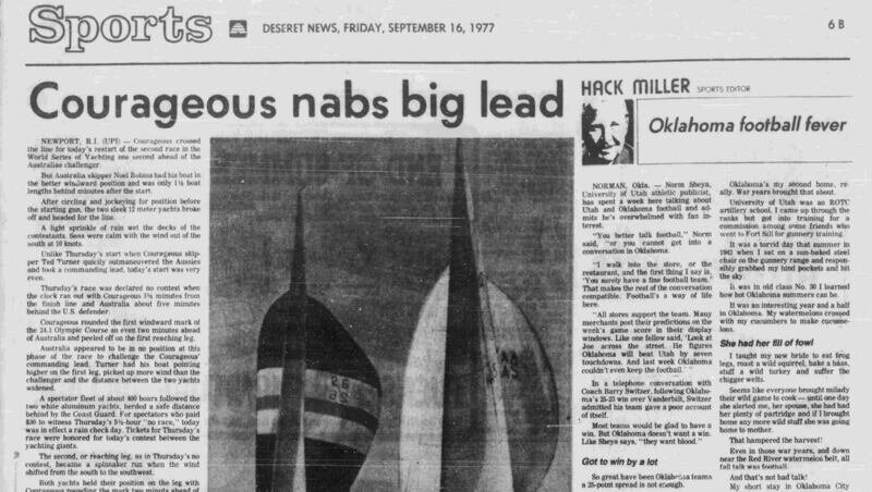 Deseret News archives: Is America’s Cup in the lost and found?