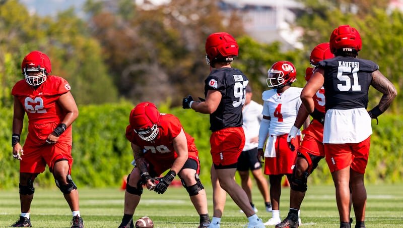 I think we’ll show a lot of people this year’: Utah’s inexperienced offensive line is eager to prove doubters wrong