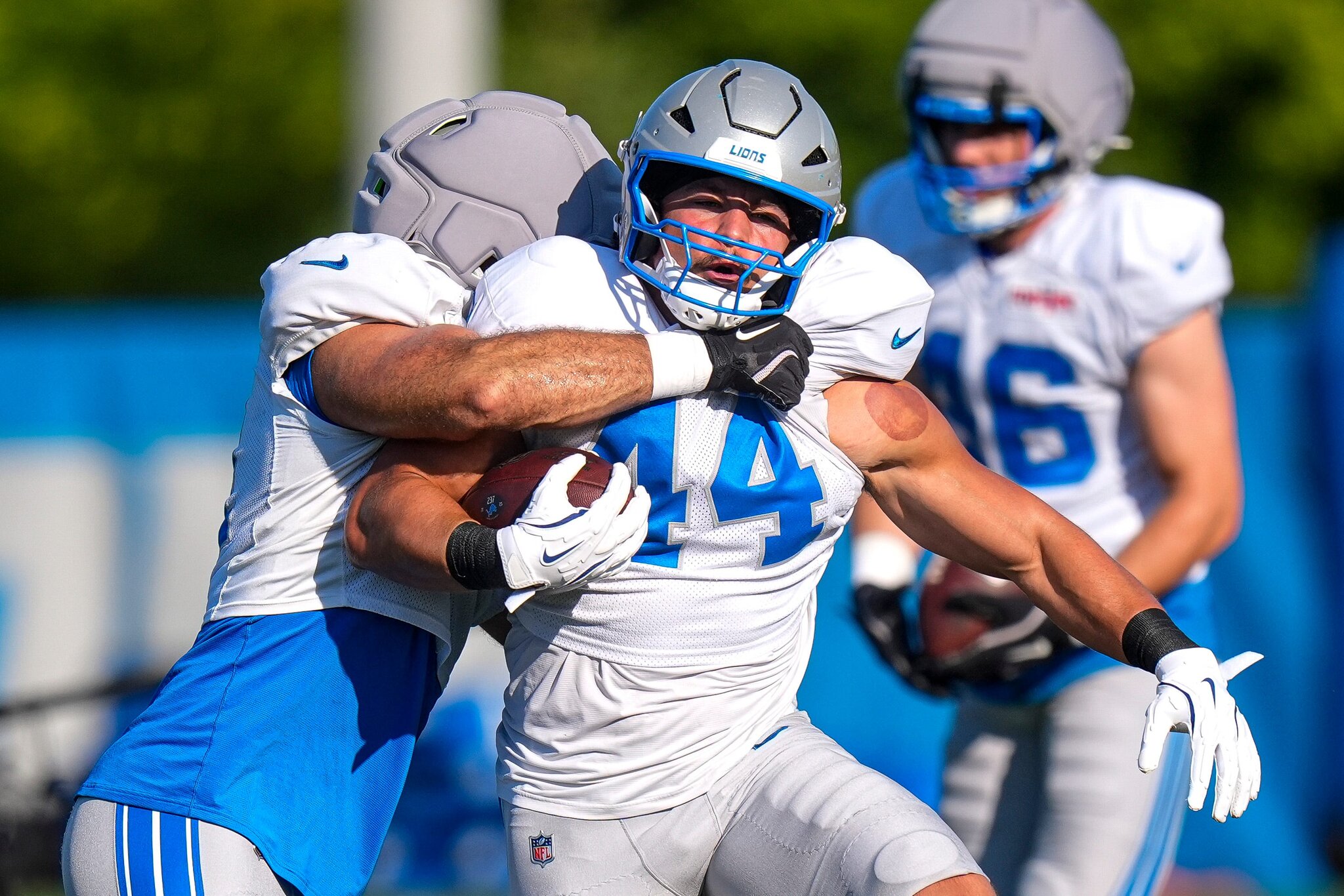 Malcolm Rodriguez leaves Detroit Lions practice with ankle injury