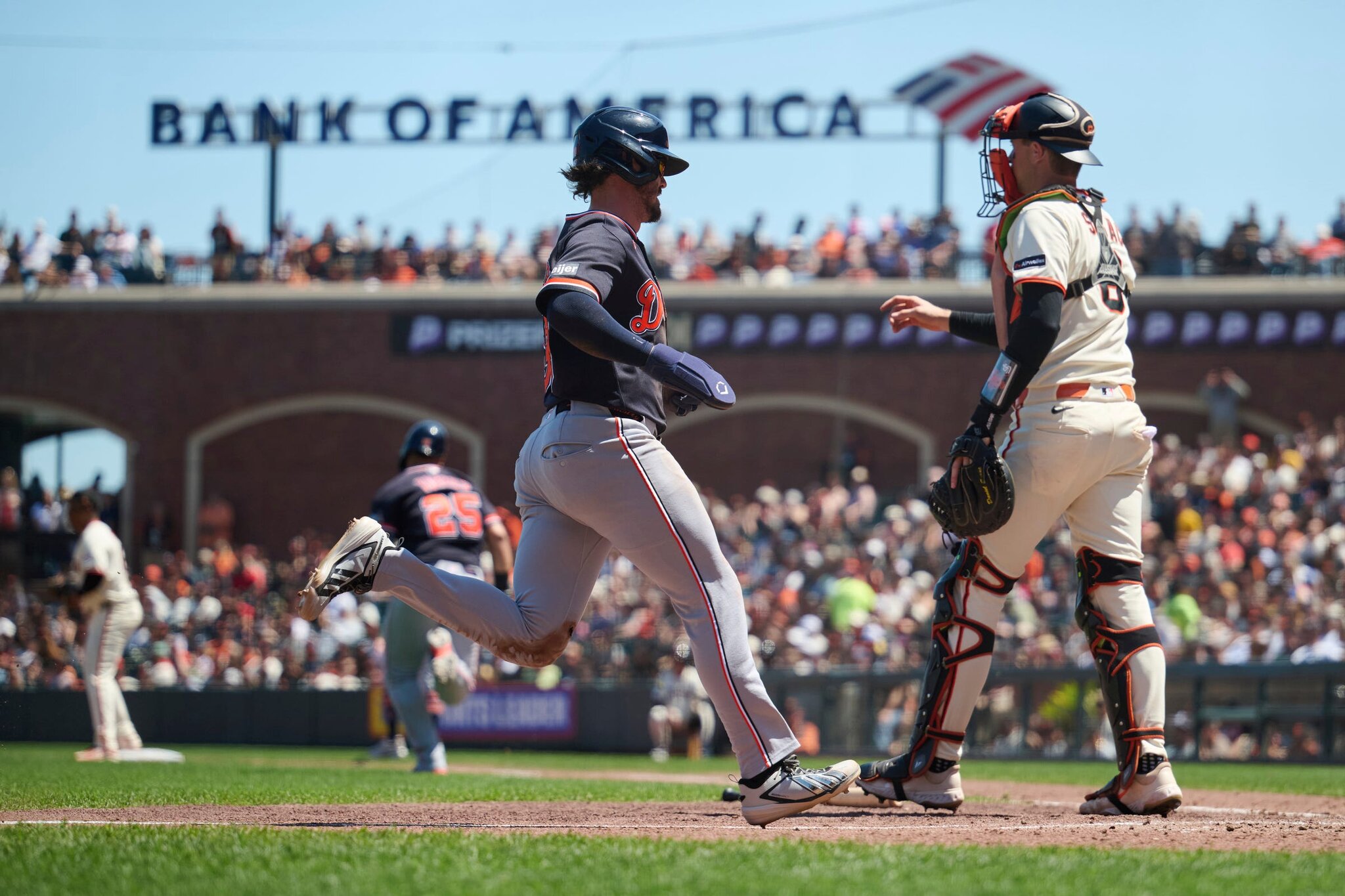 Tigers end marathon road trip with statement win over Giants in extras