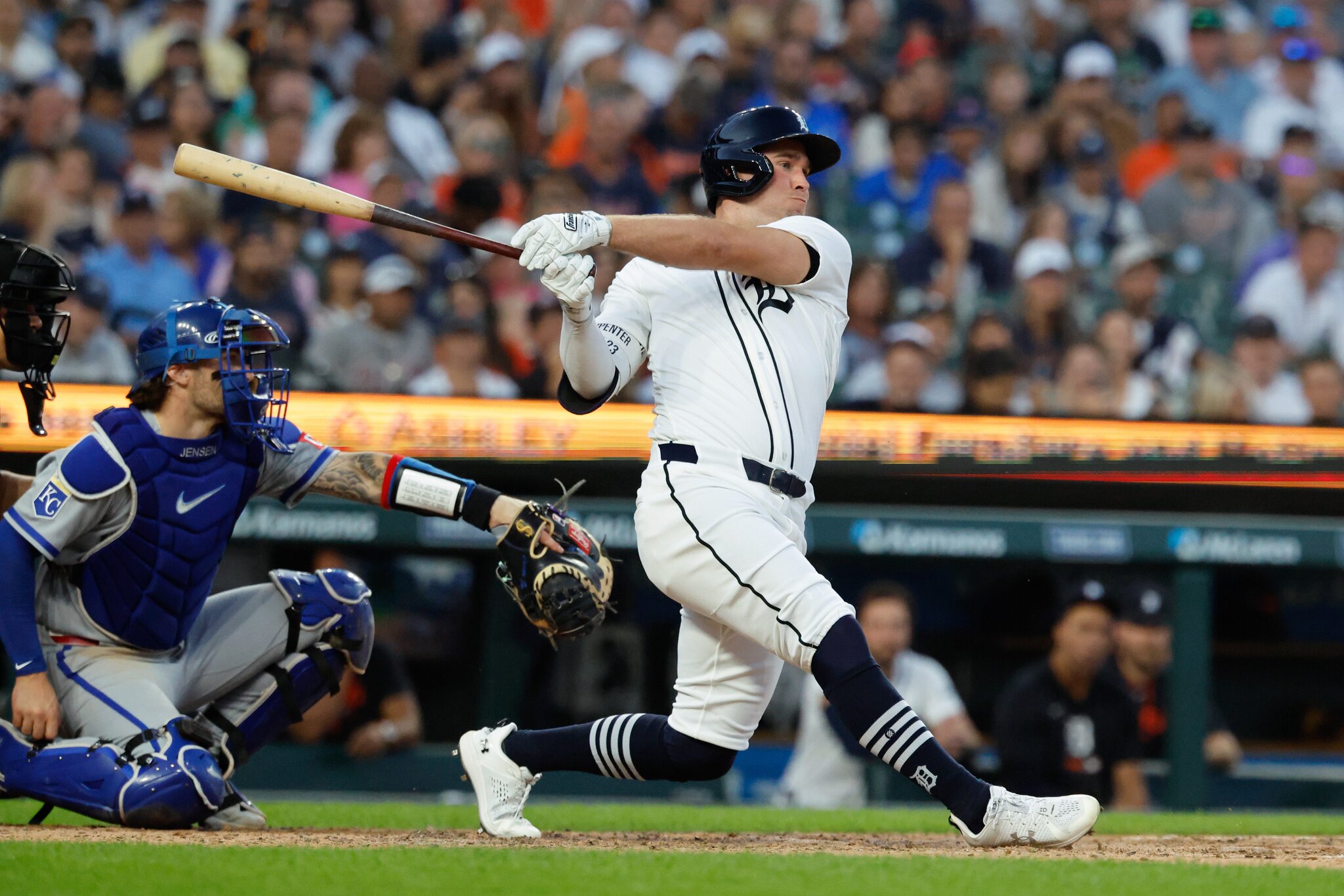 Kerry Carpenter injury update: Tigers RF reaggravates ailing heel