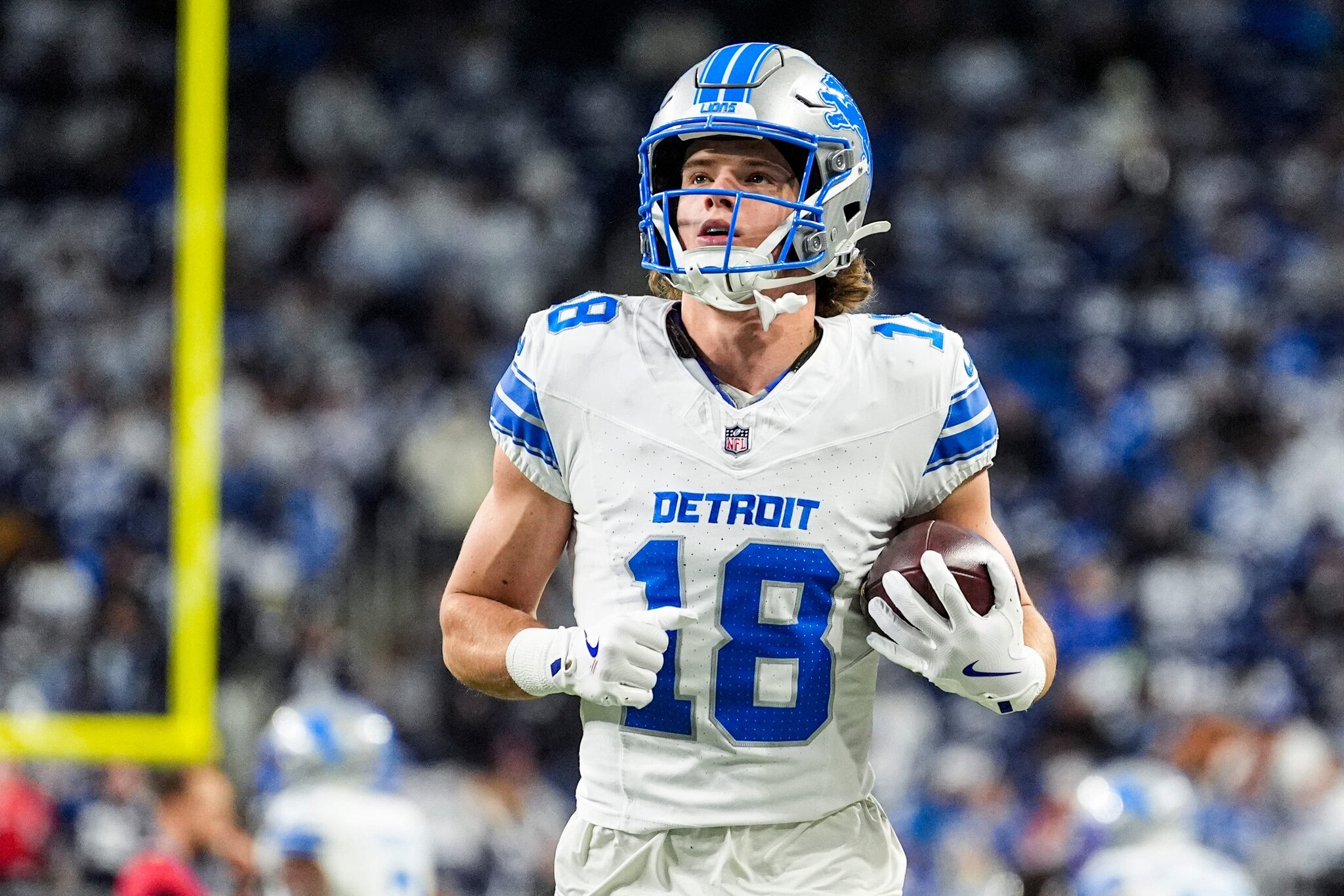Dan Campbell backs Lions WR Isaac TeSlaa after shaky performance
